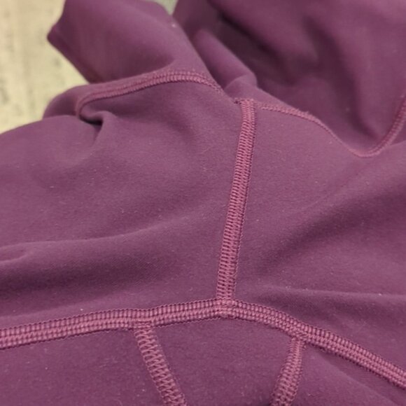 Lululemon Wunder Under Crop (Hi-Rise)Darkest Magenta - Picture 9 of 9